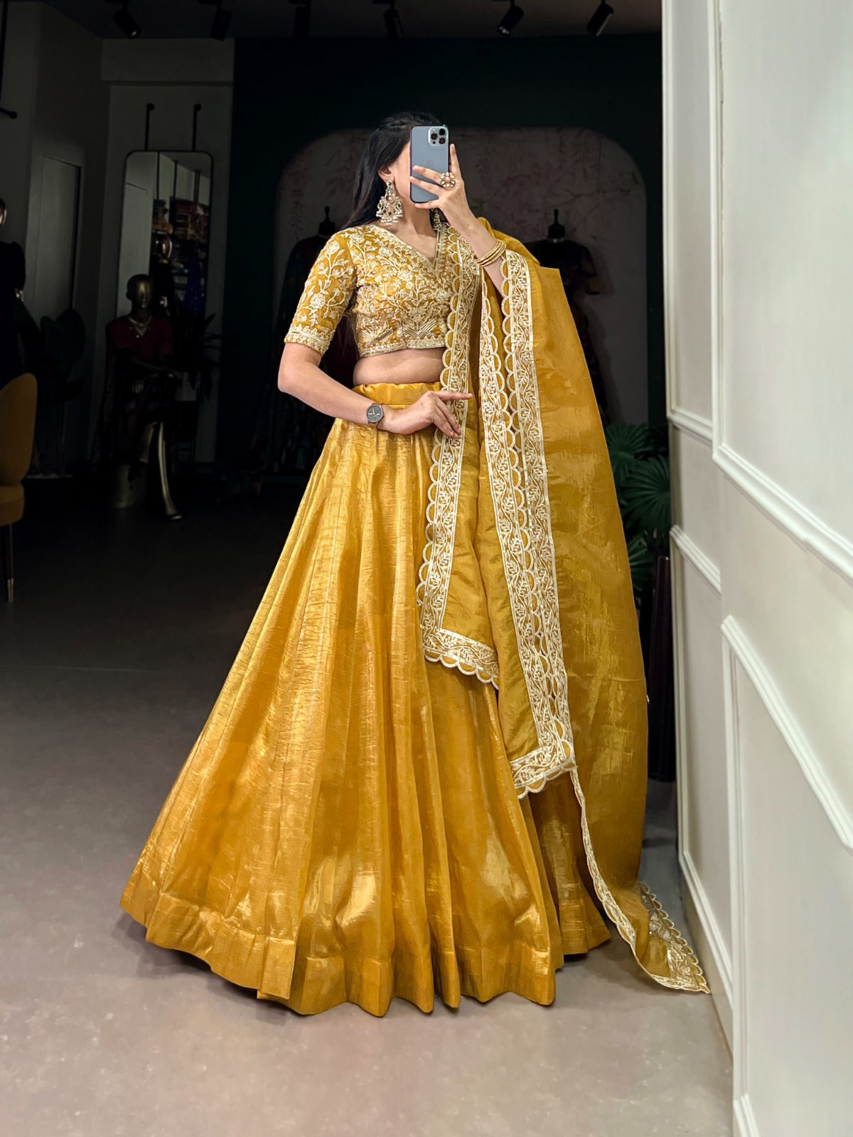 yellow lehenga choli for women haldi function wear chaniya choli haldi yellow lehenga choli for women haldi function wear chaniya choli haldi