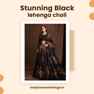 Black lehenga choli for women