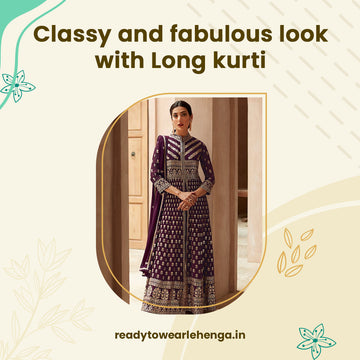 Classy and fabulous look with Long kurti.