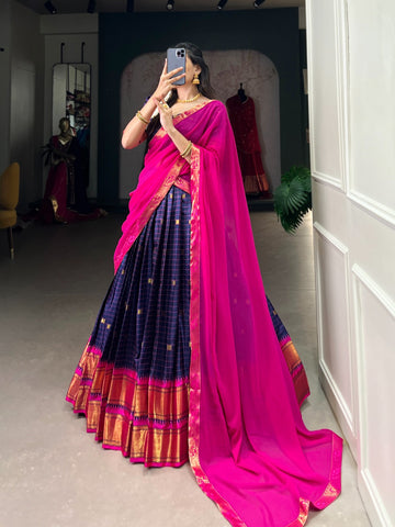 Paithani Cotton Silk lehenga choli