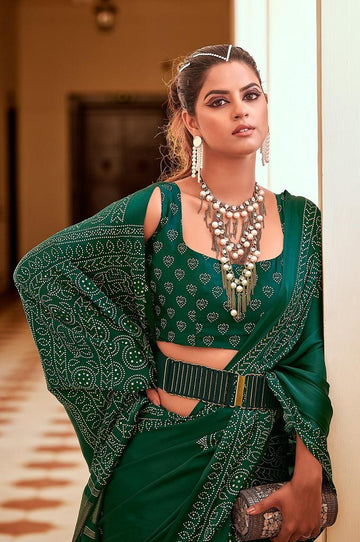 Green  Silk  saree for women