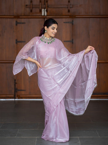Purple Jimi Silk saree for women