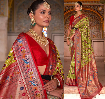 Green  Patola Silk saree for women