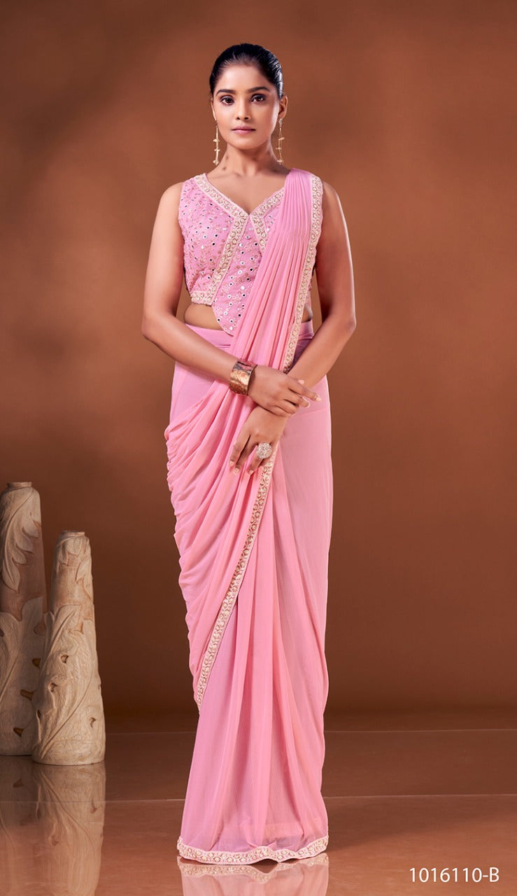 Light Pink  NET  saree for women