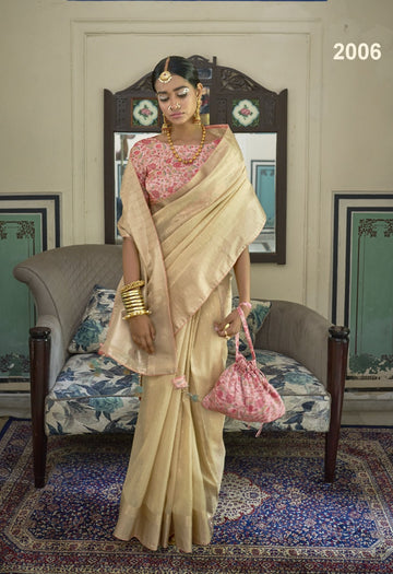 Yellow Kanjivaram   saree for women