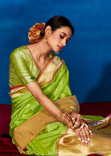 Perrot Paithani Silk  saree for women