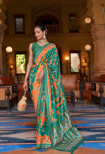 Green  Patola  silk  saree for women